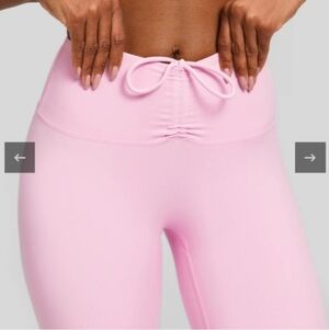 Pink Betterme High-Waisted Leggings With Drawstring Scrunch